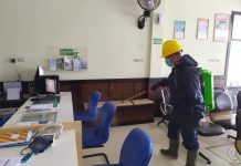 Cegah Covid 19, RSIA Norfa Husada Semprotkan Disinfektan di Seluruh Ruangan.